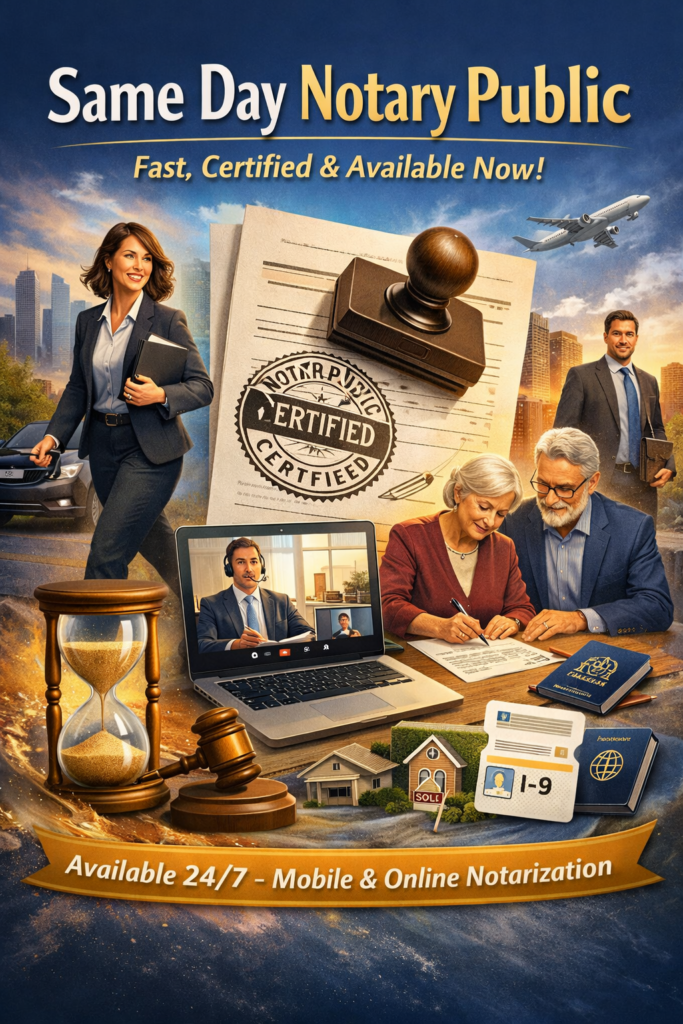 same day notary public service USA